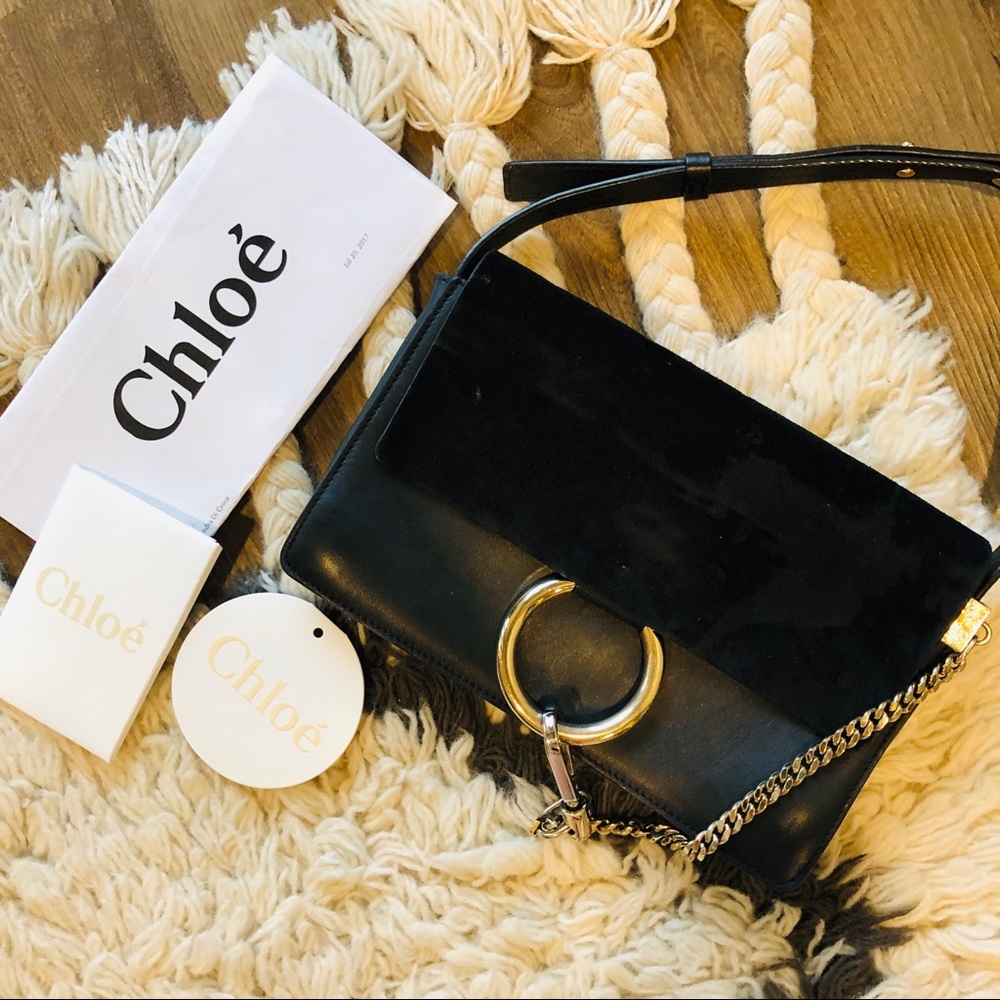 Beautiful black Chloe Faye Shoulder bag